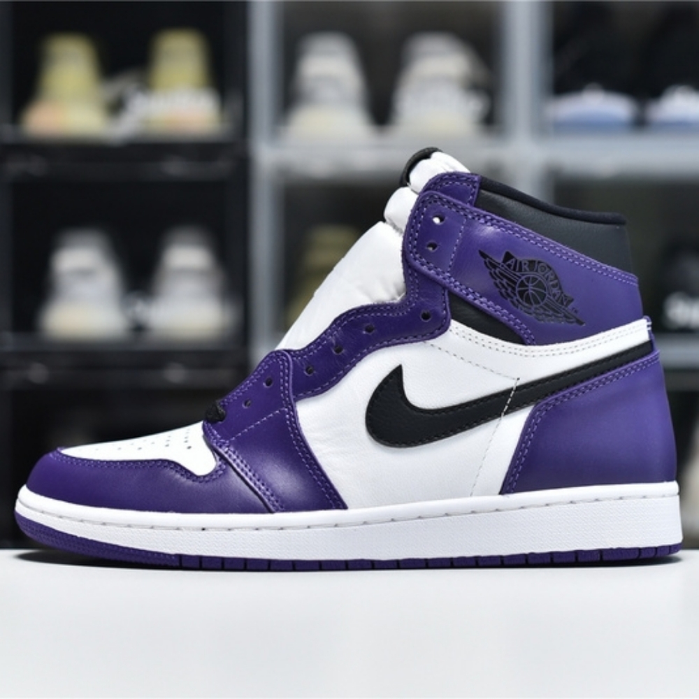 Air Jordan 1 AJ1 White Purple - Picture 9 of 9